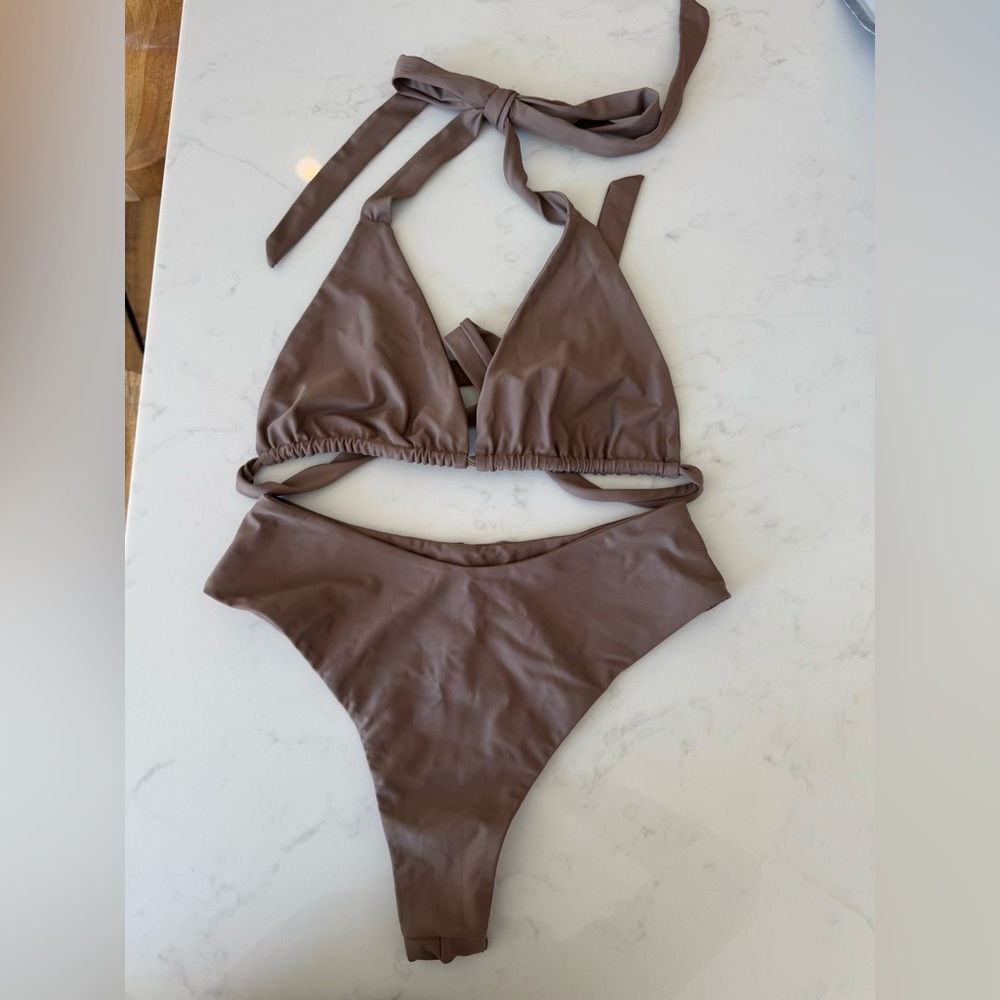 Brown Bikini Set